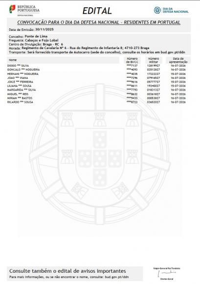 Dia da Defesa Nacional 2026